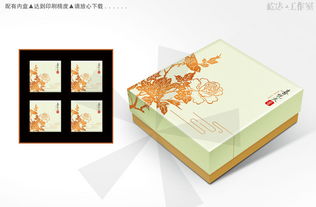 喜悅天香月餅包裝設(shè)計素材 高清PSD模板下載與設(shè)計應(yīng)用